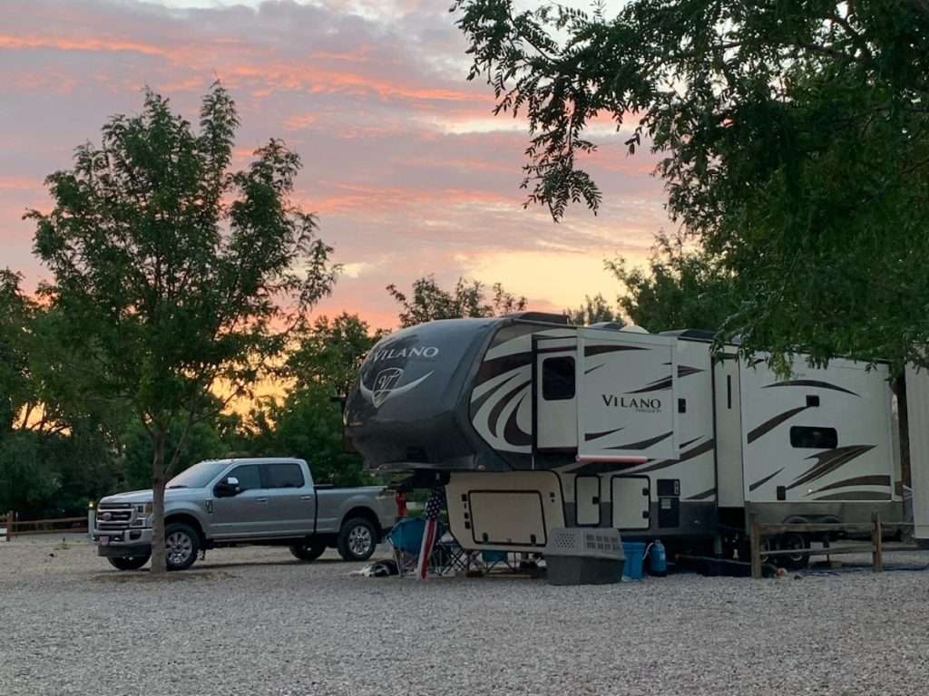 Premium back-in RV site - Silver Sage RV Park